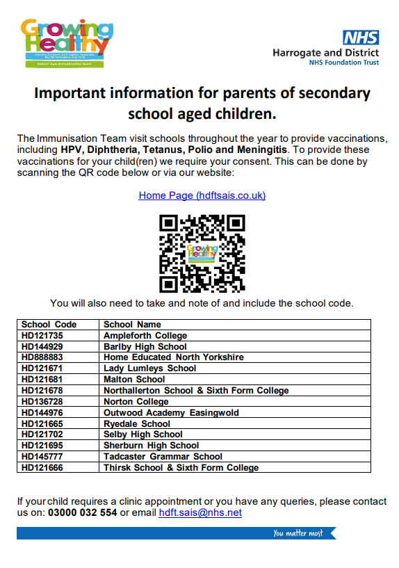 School Immunisations